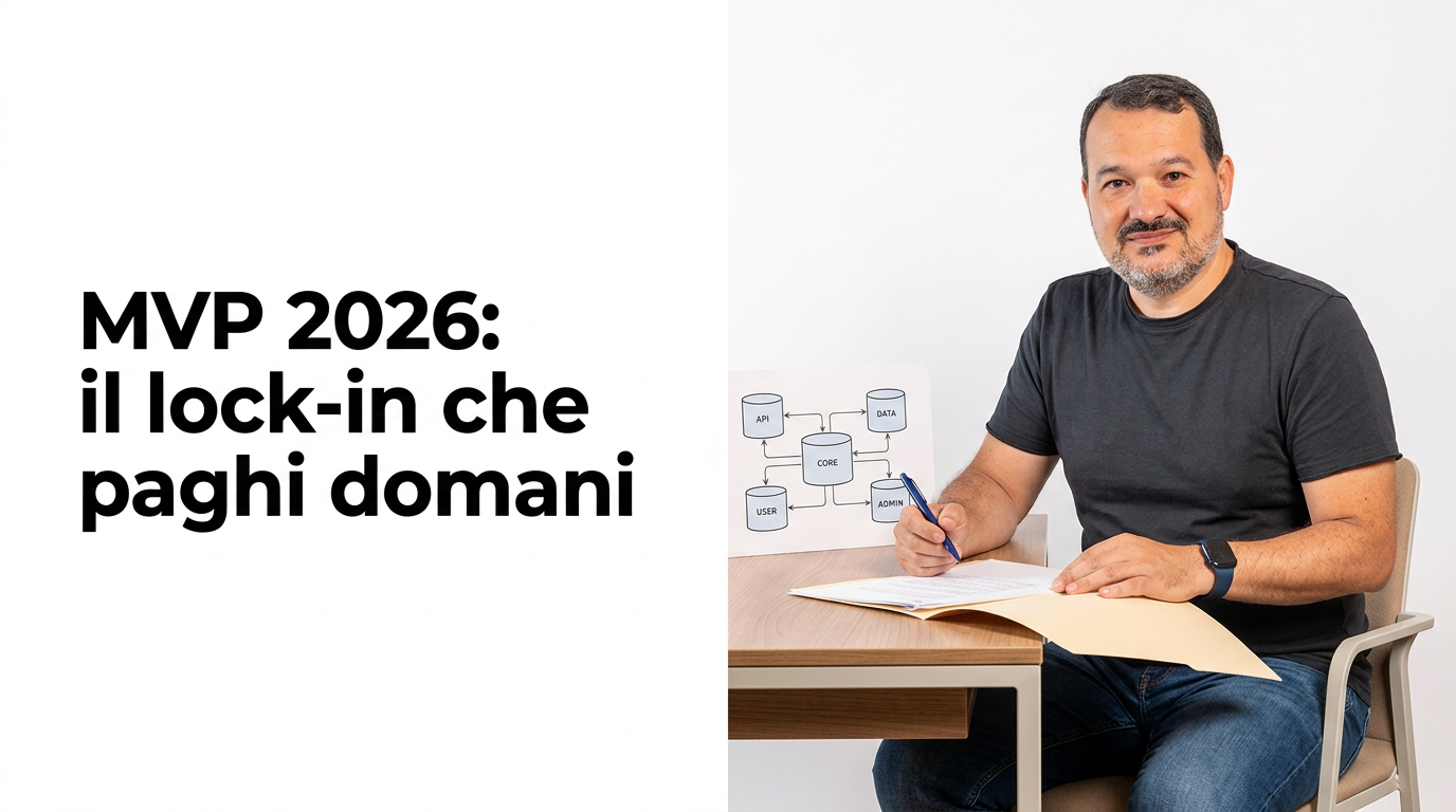 Costruire un MVP nel 2026: il vendor lock-in